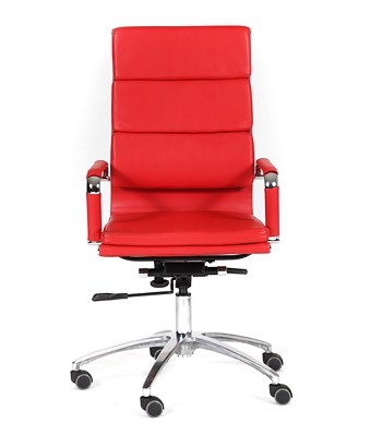 Офисное кресло CHAIRMAN 750 экокожа красная в Абакане - изображение 1